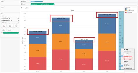 tableau bar chart total label.
